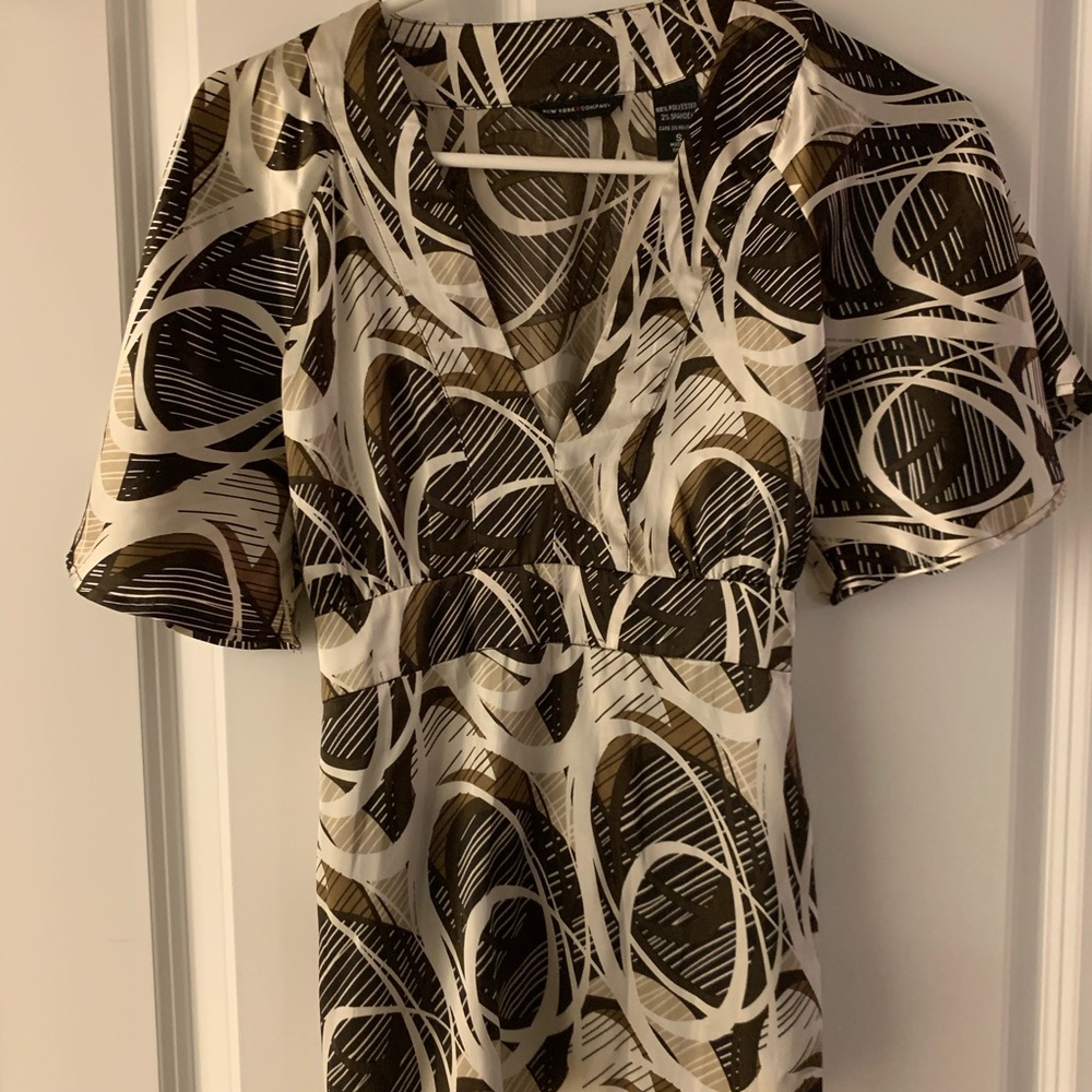 New York & Co silky blouse size S